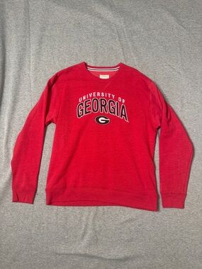 League Red University of Georgia Crewneck Sweatshirt